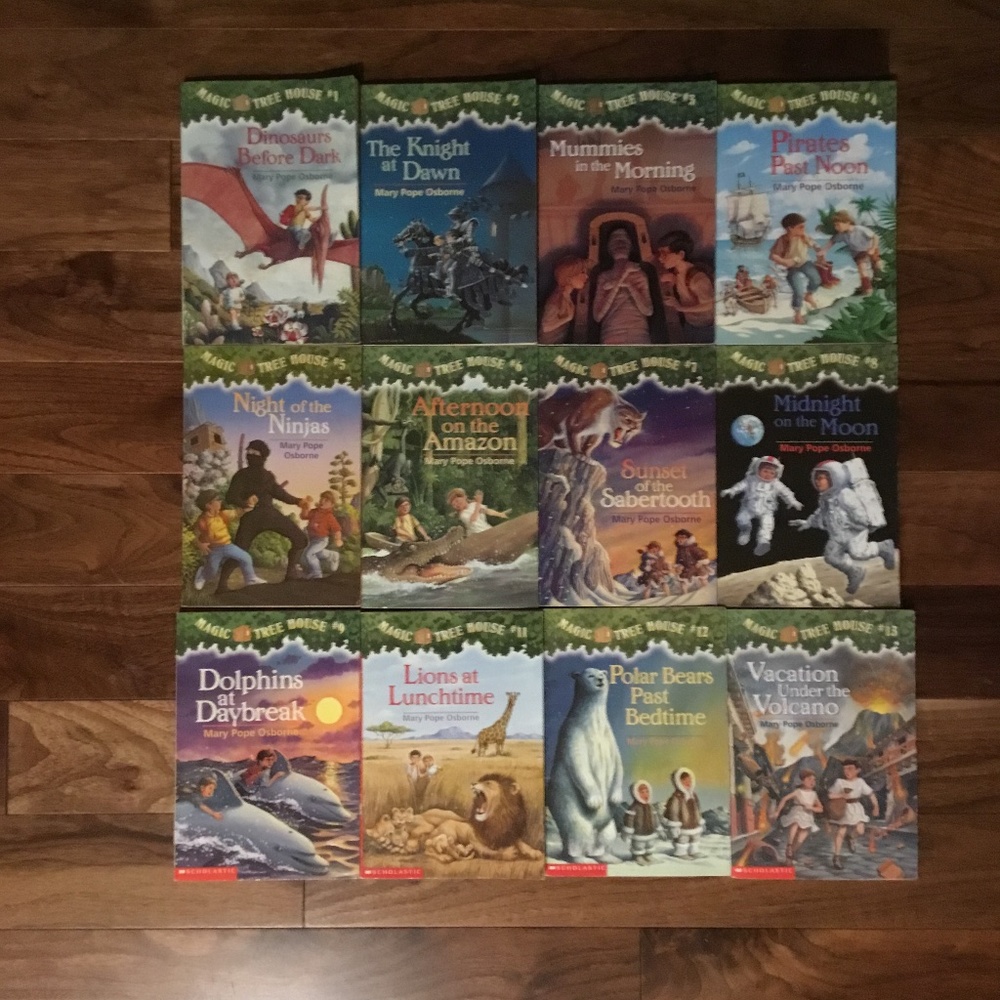 Set of 12 Magic Treehouse books 1-9 and 11-13